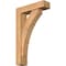 Ekena Millwork Thorton Block Smooth Bracket w/ Offset Brace, Western Red Cedar, 5 1/2"W x 20"D x 32"H BKT0604X20X32THR05SWR - alternate 1